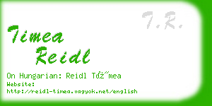 timea reidl business card